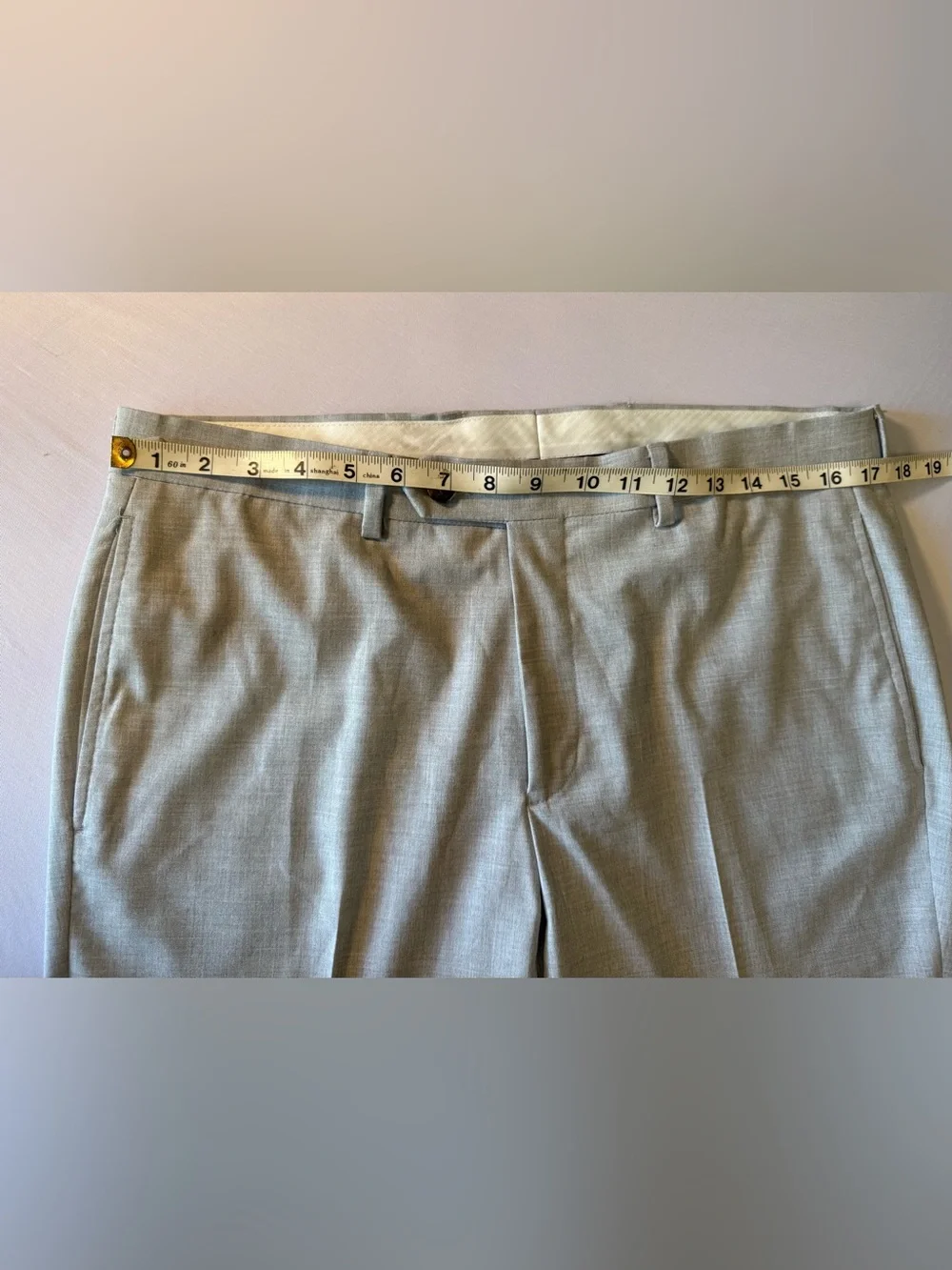 Ralph Lauren Men's Dress Golf Pants 34W X 30L Rn#90736 Light Gray Flat Front